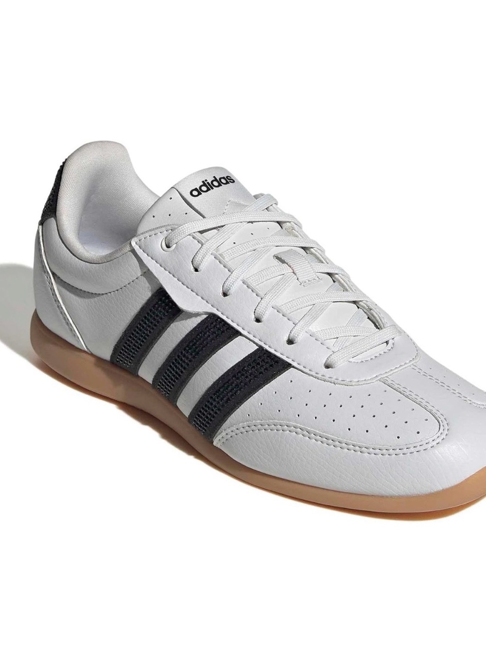 adidas women Barreda Low White with Black Cristal Stripes